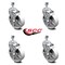 Service Caster 5 Inch Semi Steel Swivel 12mm Threaded Stem Caster Set with Brake SCC SCC-TS20S514-SSS-TLB-M1215-4 - alternate 3